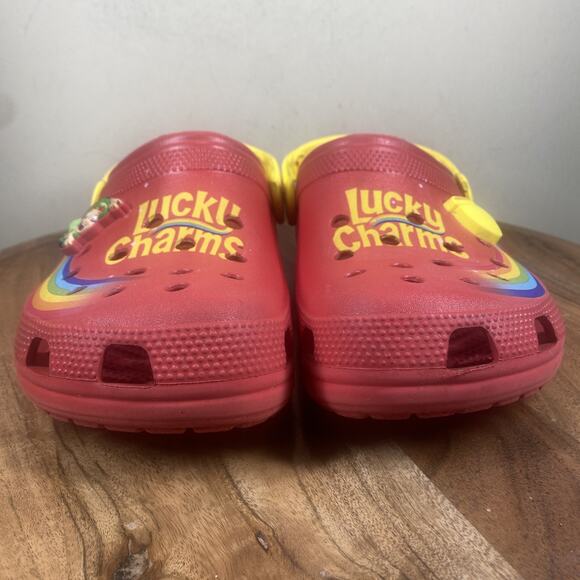 Crocs Lucky Charms Womens Red Yellow Size 9 Classic Clogs Sandals - Picture 6 of 12